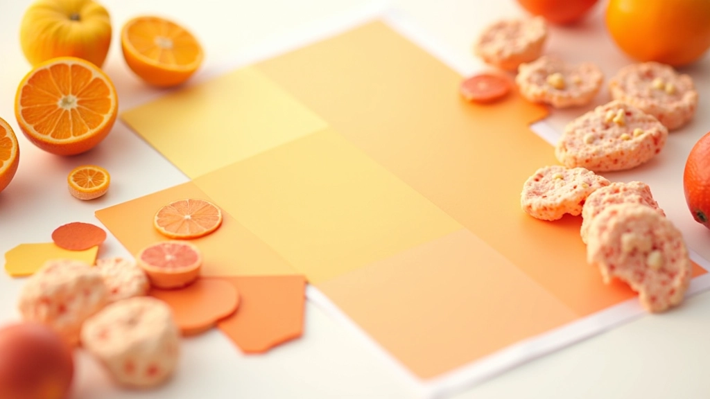Palette de couleurs évoquant ambiance joyeuse avec teintes chaudes et vibrantes pour animation émotionnelle